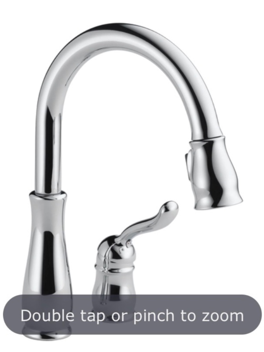 Delta Leland Chrome Kitchen Faucet with Pull Down Sprayer NIB